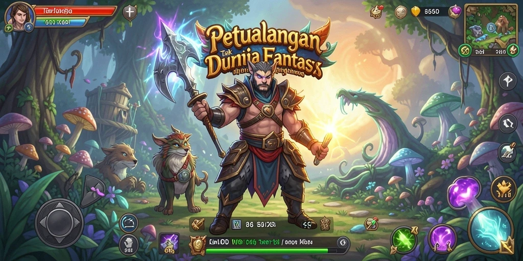 Screenshot utama gameplay 66D menampilkan petualangan seru.