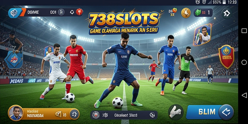 Tampilan menarik gameplay olahraga yang seru dan kompetitif.