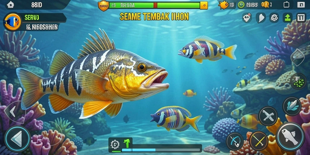 Tampilan menarik gameplay Tembak Ikan di 88ID.