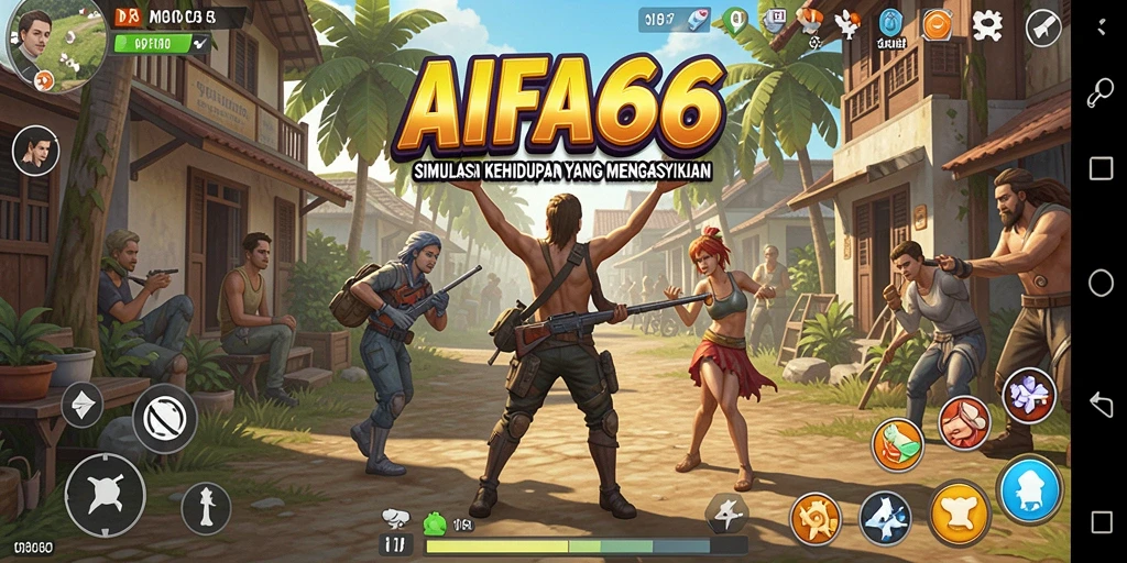 Tampilan gameplay <strong>AIFA66</strong> yang menyenangkan dan interaktif dalam simulasi kehidupan.