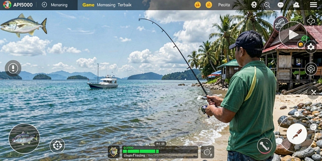 Tampilan gameplay API5000 yang menampilkan pengalaman memancing yang seru.