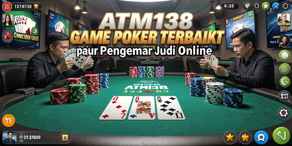 Tampilan screenshot permainan Poker ATM138 yang menarik dan mengasyikkan.