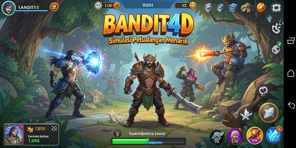 Screenshot utama BANDIT4D menampilkan gameplay simulasi yang mendalam.