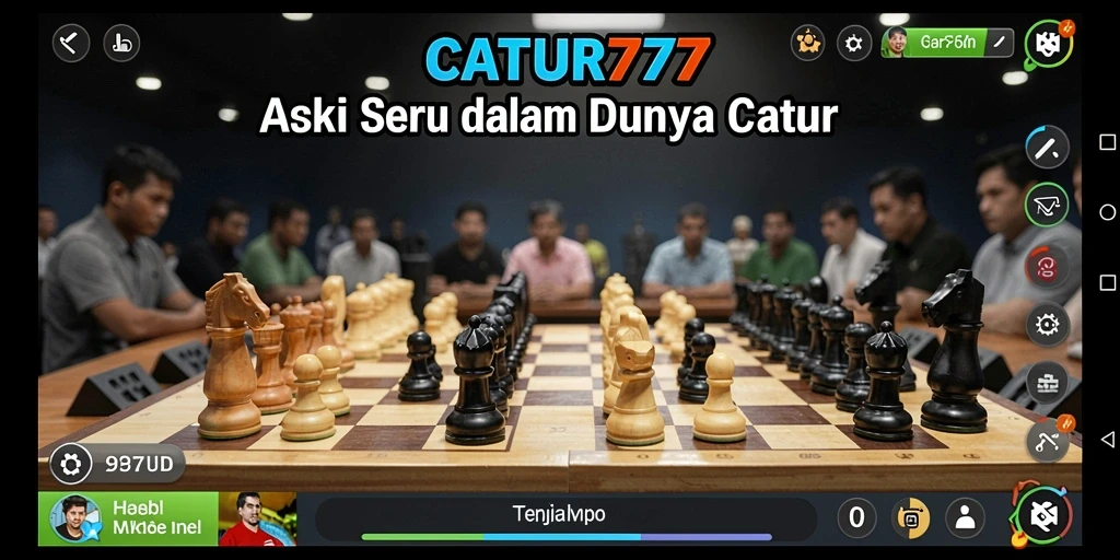 Tangkapan layar gameplay CATUR777 yang menunjukkan serunya aksi pertempuran.