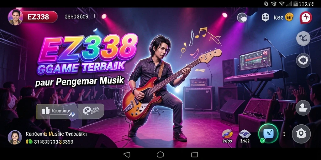 Tampilan gameplay seru dari EZ338 saat bermain musik.