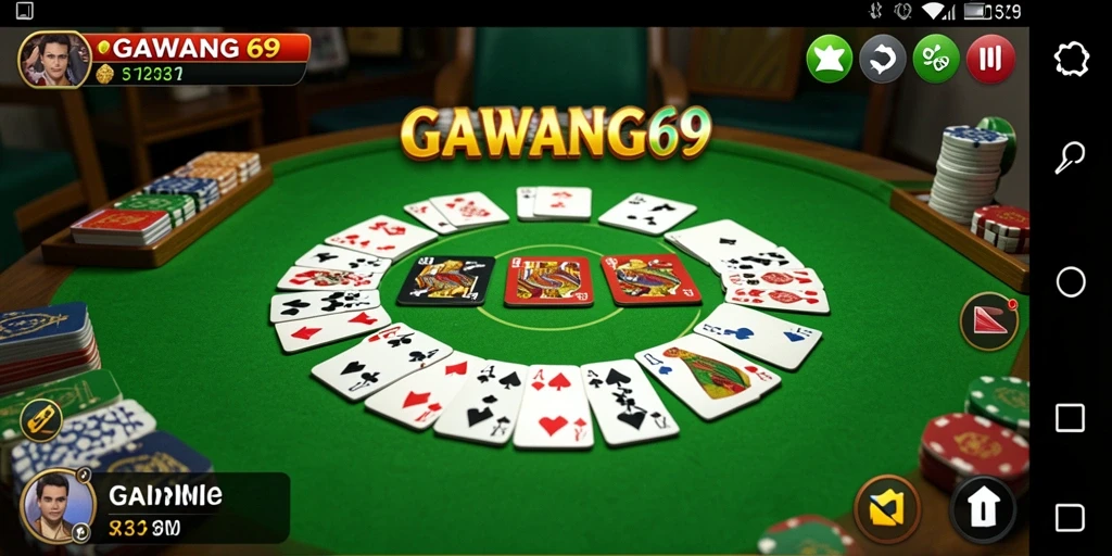 Tampilan menarik dari gameplay GAWANG69 yang penuh strategi Gaple.