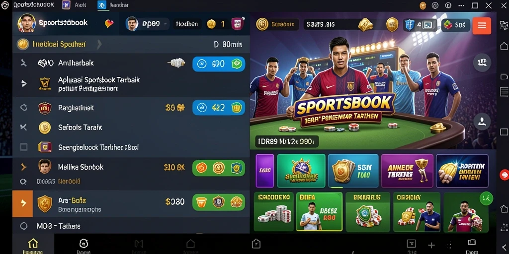 Tampilan screenshot IDR89 menampilkan fitur taruhan olahraga.