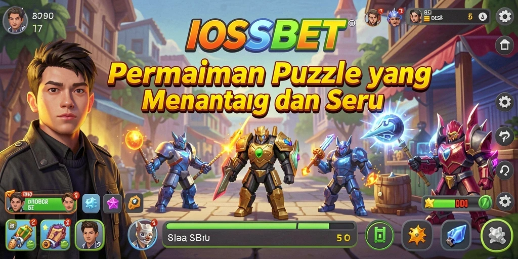 Screenshot utama menampilkan gameplay Puzzle yang menantang di IOSBET.