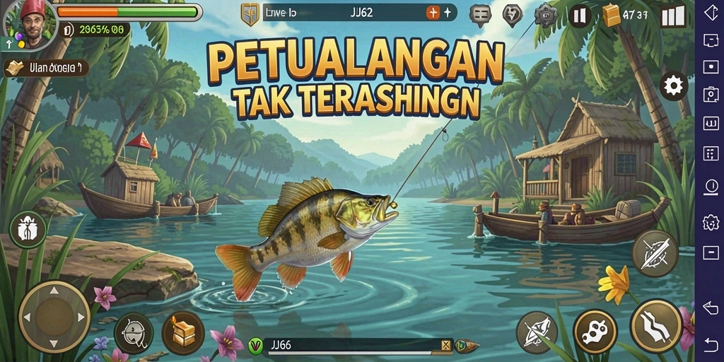 Tampilan permainan JJ62 dengan gameplay Fishing yang seru dan menantang.