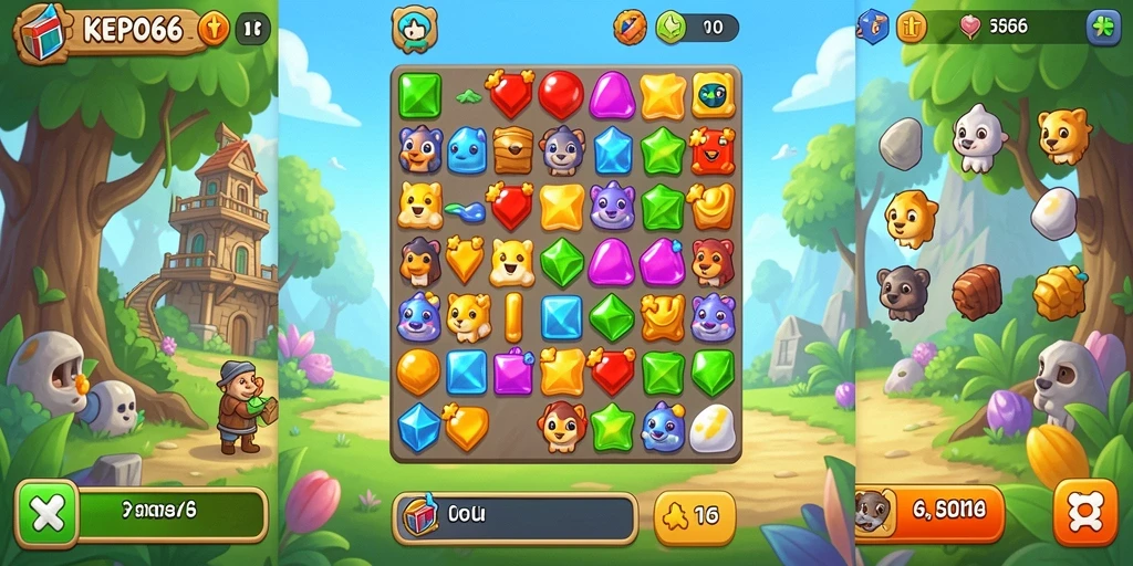 Tampilan gameplay seru dan menarik dari KEPO66.