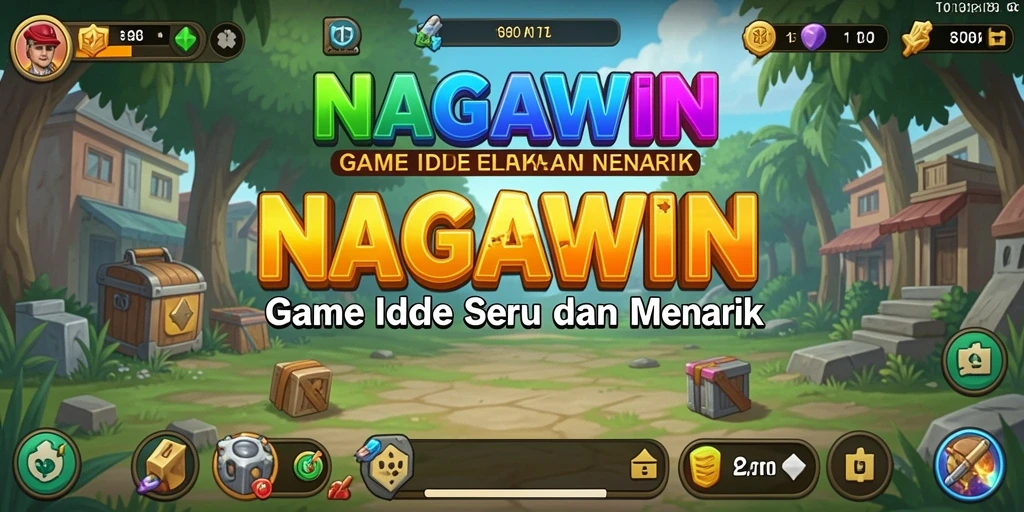 Tampilan gameplay NAGAWIN yang menyenangkan dan interaktif.