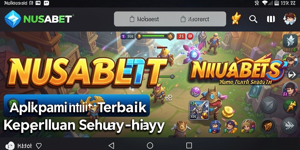 Tampilan antarmuka NUSABET yang intuitif dan praktis untuk keperluan sehari-hari.