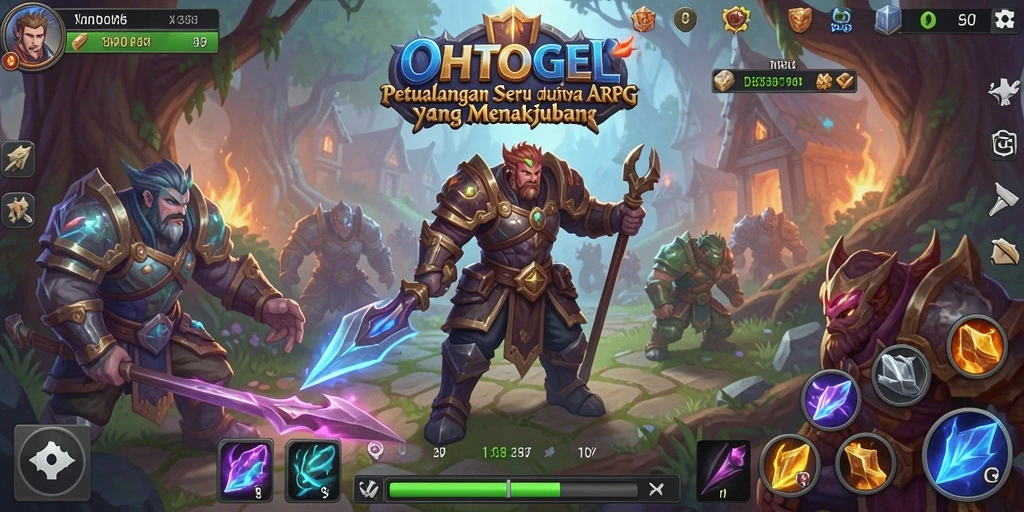 Tampilan gameplay OHTOGEL yang menarik dengan aksi pertarungan seru.
