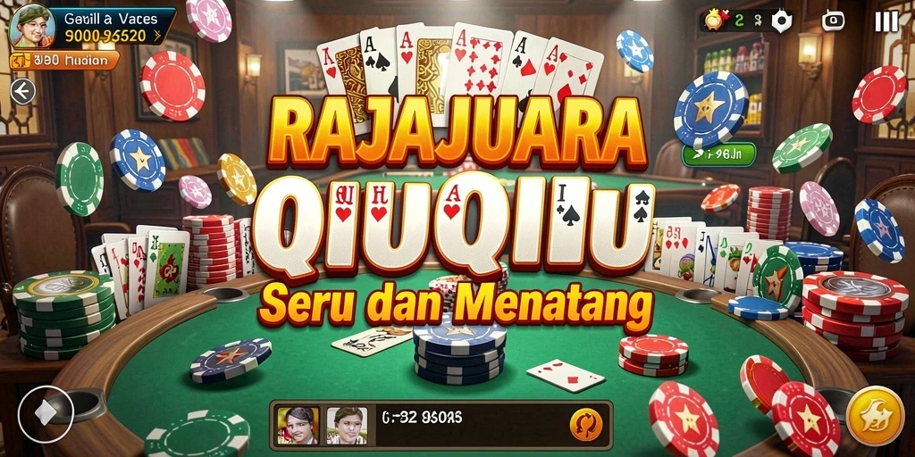 Screenshot gameplay RAJAJUARA menampilkan serunya permainan QiuQiu.
