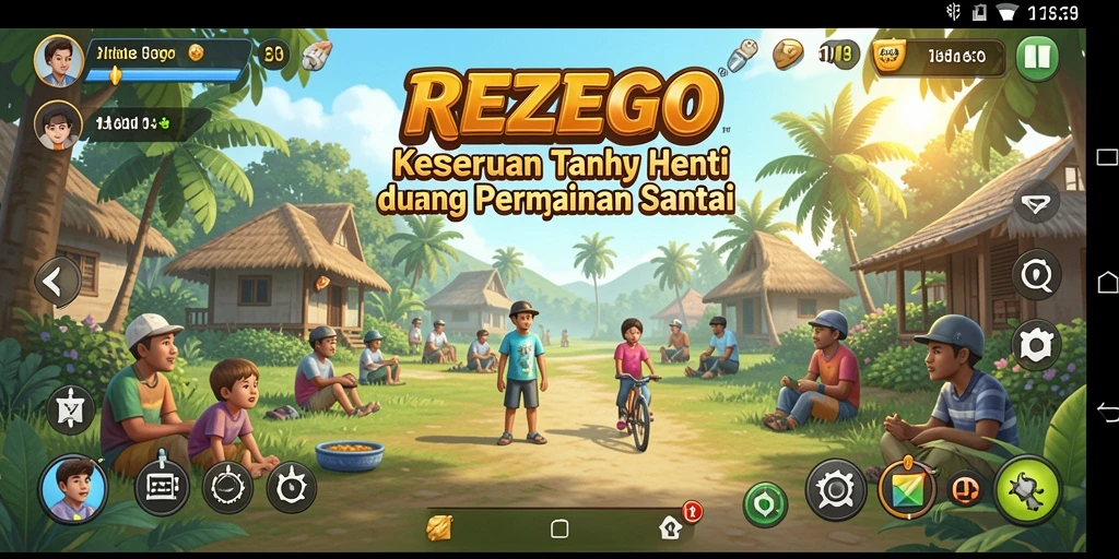 Tampilan gameplay menarik dari REZEGO yang menghibur.