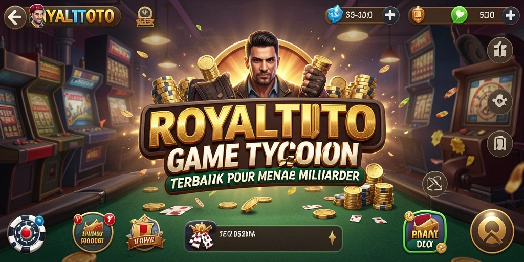 Screenshot gameplay ROYALTOTO menampilkan aktivitas pengelolaan bisnis.
