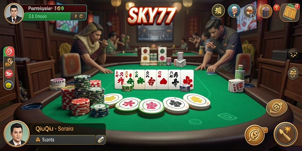 Tampilan gameplay QiuQiu yang memikat dari SKY77.