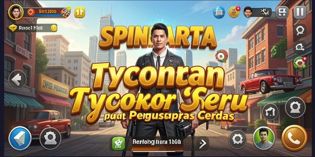 Tangkapan layar SPINHARTA menampilkan gameplay Tycoon yang seru.