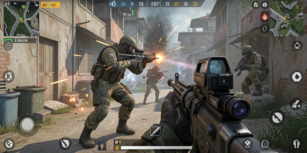 Screenshot T6 menampilkan aksi tembak-menembak yang mendebarkan di medan perang.