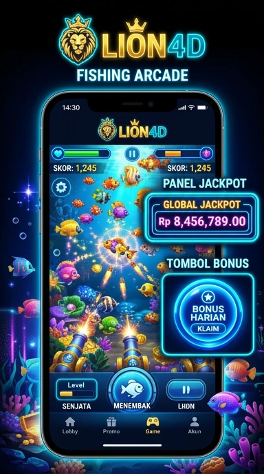 Tampilan antarmuka pengguna lion4d yang sederhana dan menarik.
